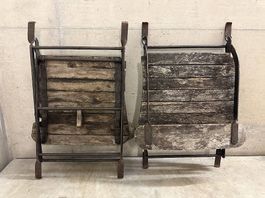 2x Antique 1920s folding garden chairs 🪑 Antik Gartenstuhl