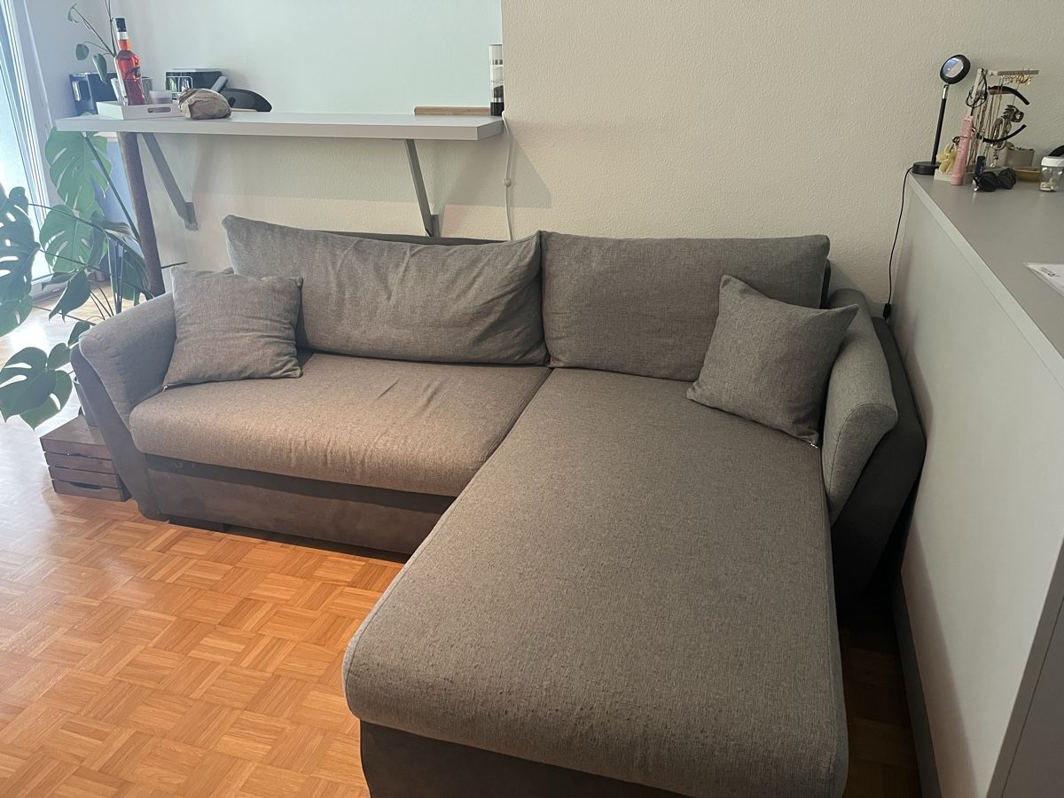 Divani: Graues Ecksofa mit Bettfunktion – Usato da Basel venduto da fab_dn8k 1