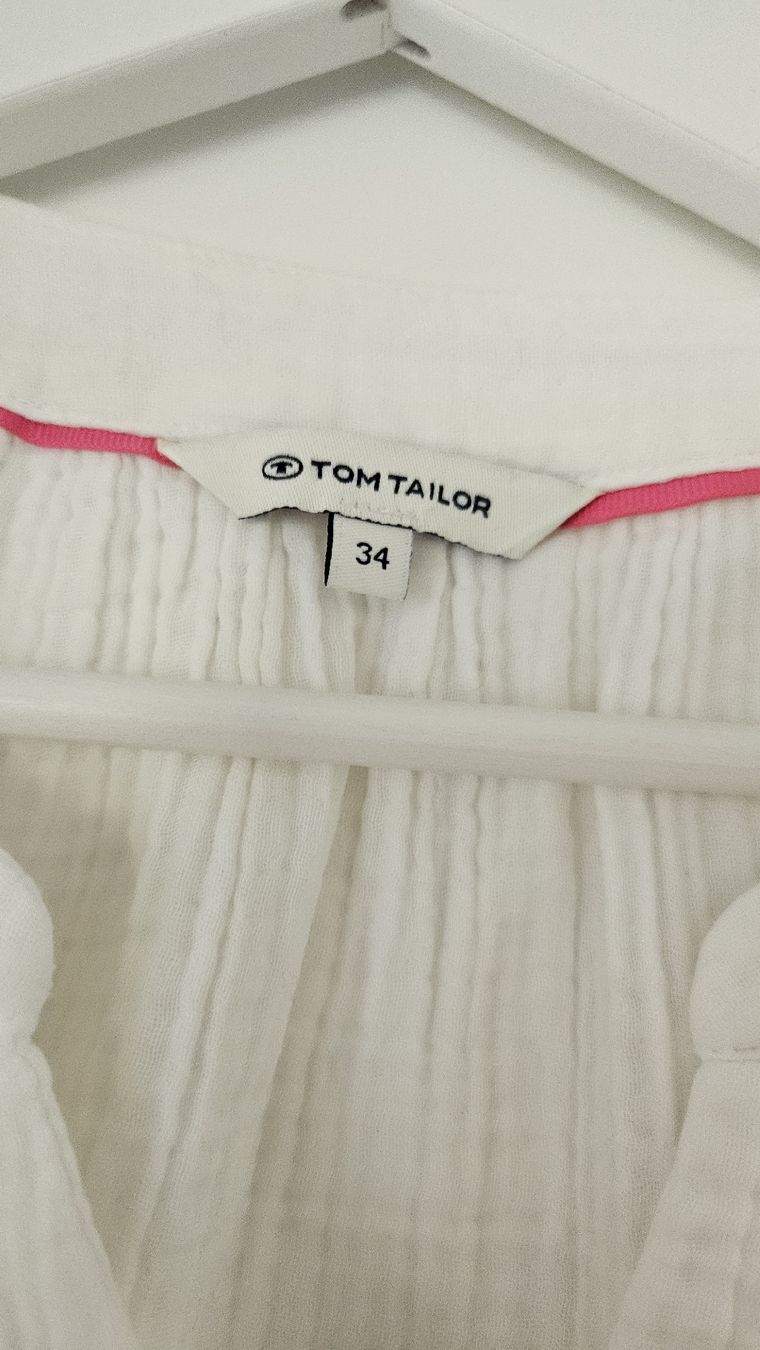 Tom Tailor Chemisiers: Modische weisse Bluse Gr.34 – D'occasion à Hettlingen par Leaena279 3