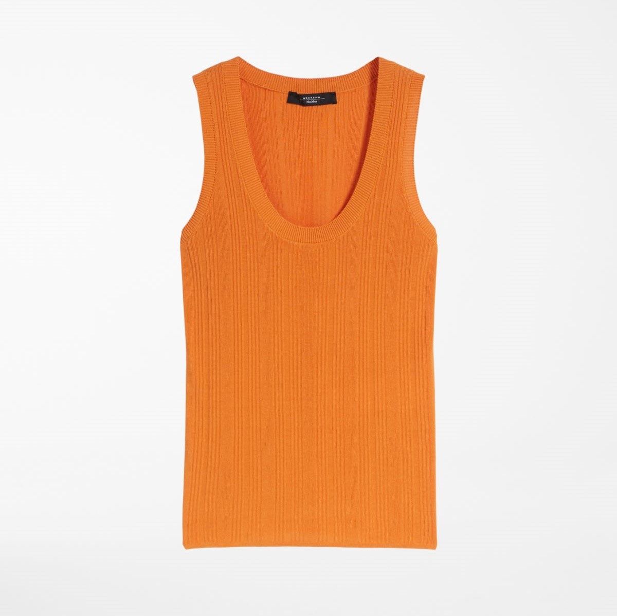 Max Mara Tops: Max Mara Weekend Viscose Mix Strick Top SERRA mango Gr XL – Neu und originalverpackt aus Zürich von rar_b2y9