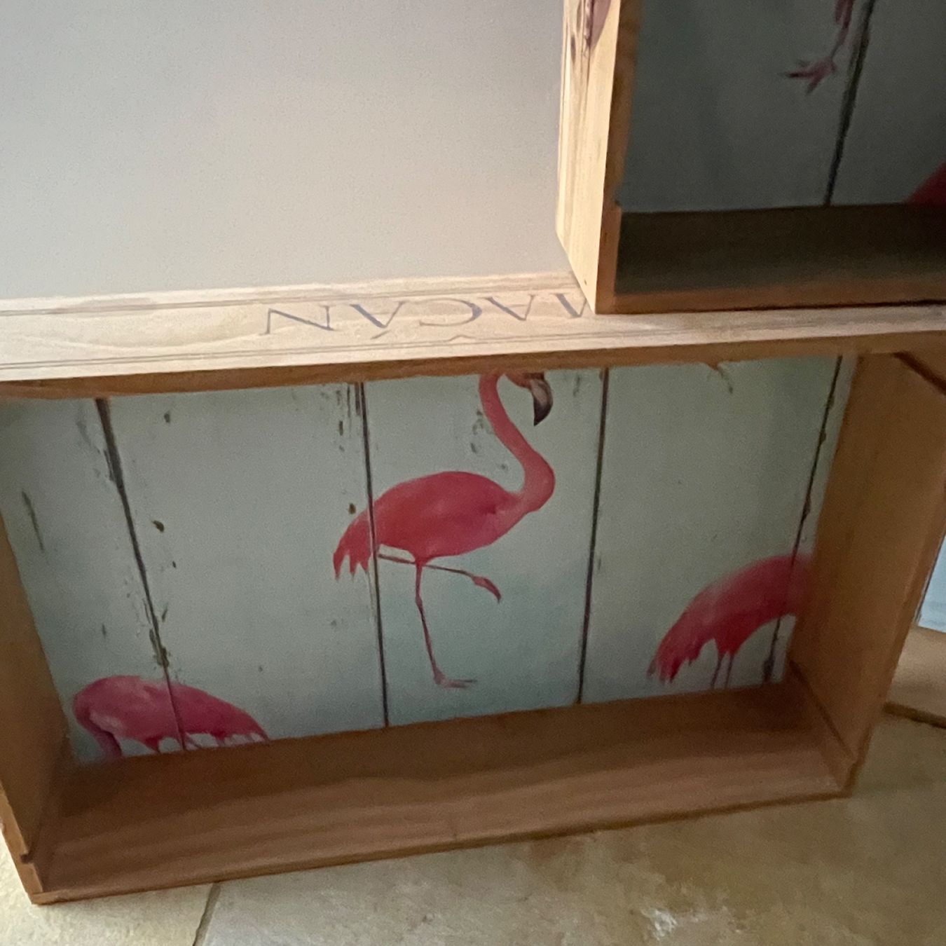Tutte le decorazioni: Holzkisten mit Flamingo Dekor – Usato da Turbenthal venduto da fuhrer3 3