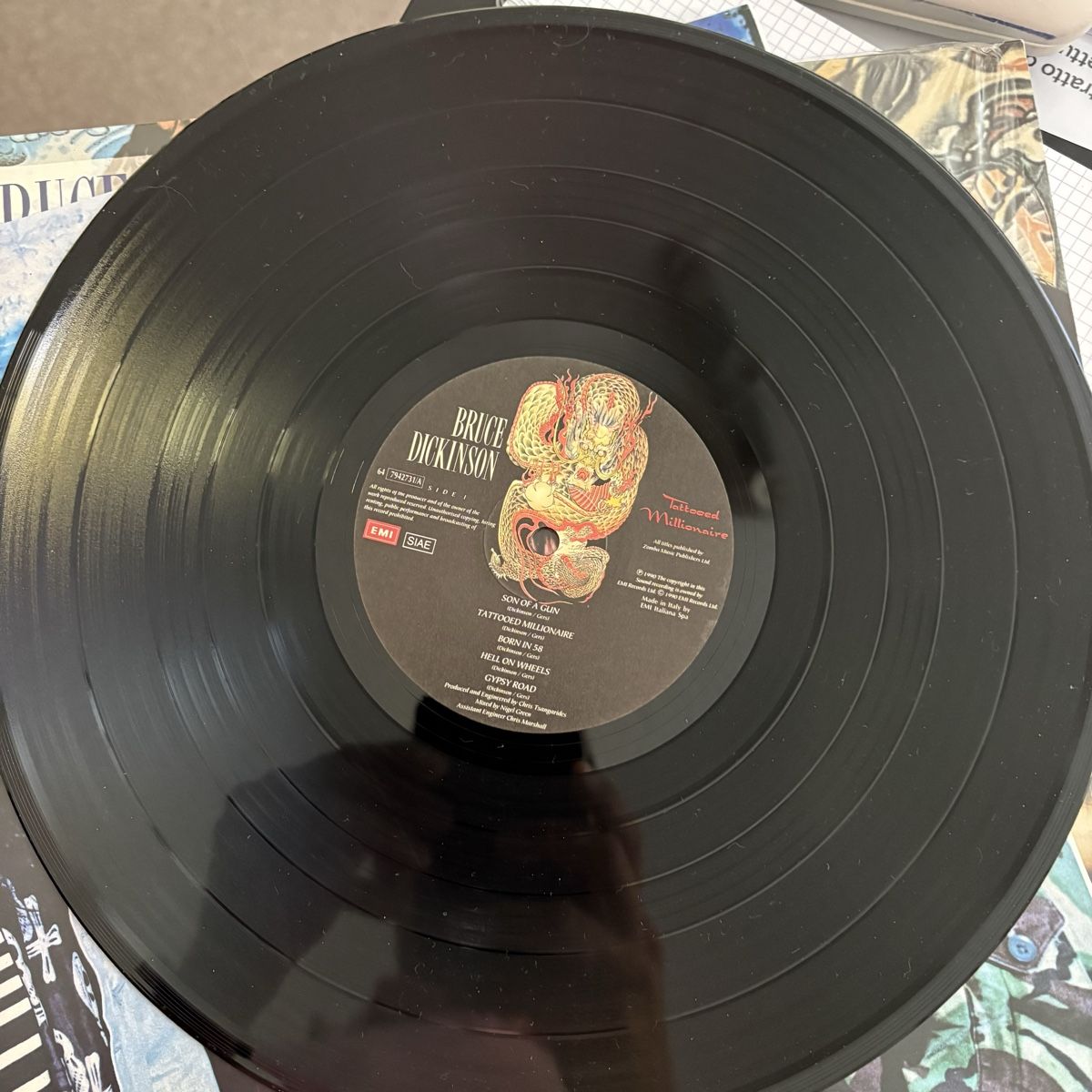 Dischi in vinile: Bruce Dickinson - Tattooed Millionaire LP 1990 – Usato da Guntershausen venduto da Simone_75 4