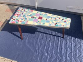 Original Mid-Century Mosaik-Tisch (Bumerang-Form) 50er 60er