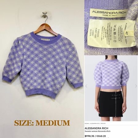 Alessandra Rich Embellished Sweater