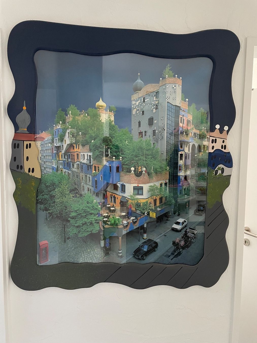 Foto & Immagini: Hundertwasser Bild mit Holzrahmen – Usato da Wila venduto da teddy09