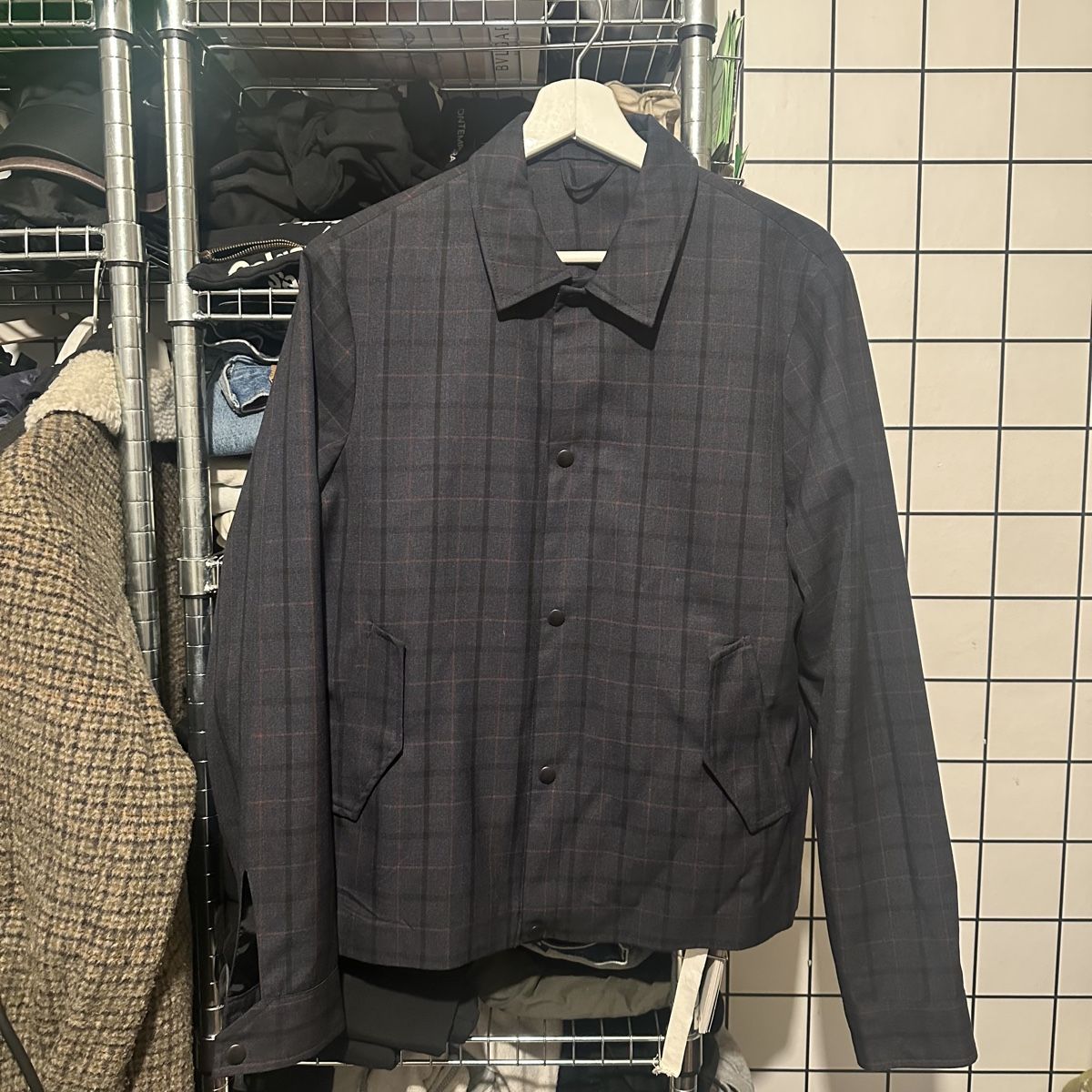 Topshop Giacche: Topman Checked Overshirt Jacket, Size S – Nuovo (secondo la descrizione) da Genève venduto da ravehotline