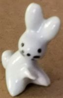 Ostern Hasenbaby weiss Handmodeliert