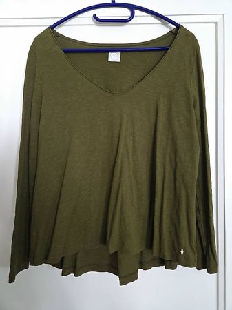 Pull vert olive kaki Des Petits Hauts t-shirt 100% coton 