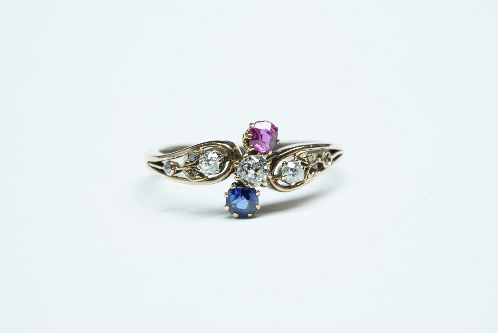 Anelli: Jugendstil Fingerring Toi & Moi um 1910 – Usato da Bülach venduto da Re-Jewelled