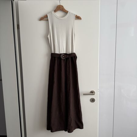 Brown midi dress S/M