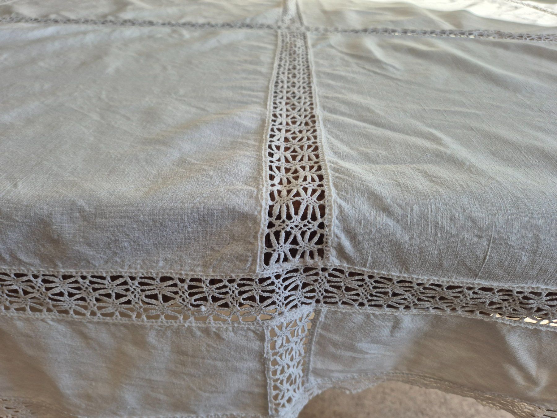 Sonstige Tischwäsche: Tischdecke, Halbleinen, Vintage! – Gebraucht aus Bern von aronari 3