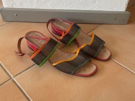 Vintage Lorbac Sandalen bunt 90er Jahre 37.5