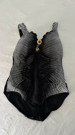 Sunflair Badeanzug Gr. 50, schwarz/weiss/gold neuwertig!