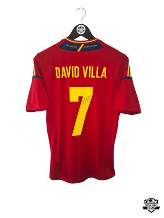 DAVID VILLA #7 Original Spain 2012-13 Home Trikot