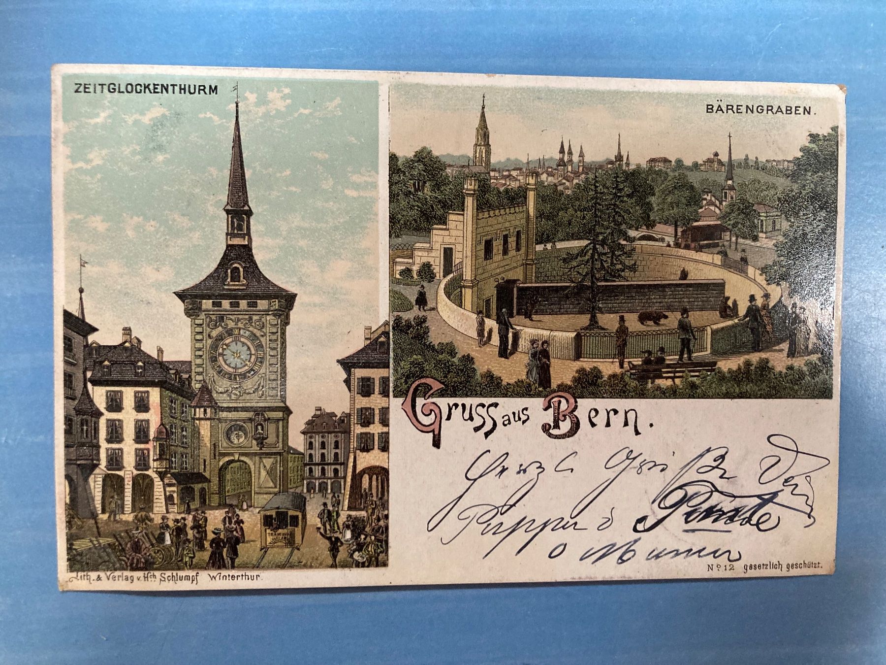 Cartoline postali: antike Postkarte - Gruss aus Bern - 1893 – Usato da zürich venduto da papalapa
