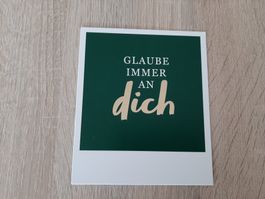 Motivationskarte mit Spruch, 11 x 13 cm
