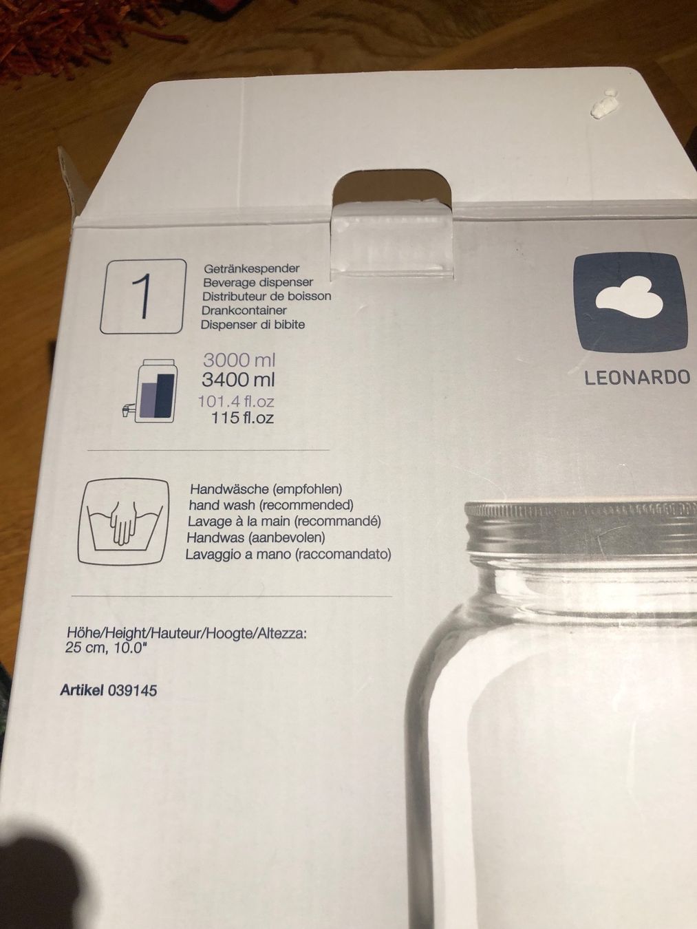 Contenitori & Simili: Bocal Leonardo Distributeur de boisson avec robinet – Nuovo e nell'imballaggio originale da Bernex venduto da joe_6dn9 1