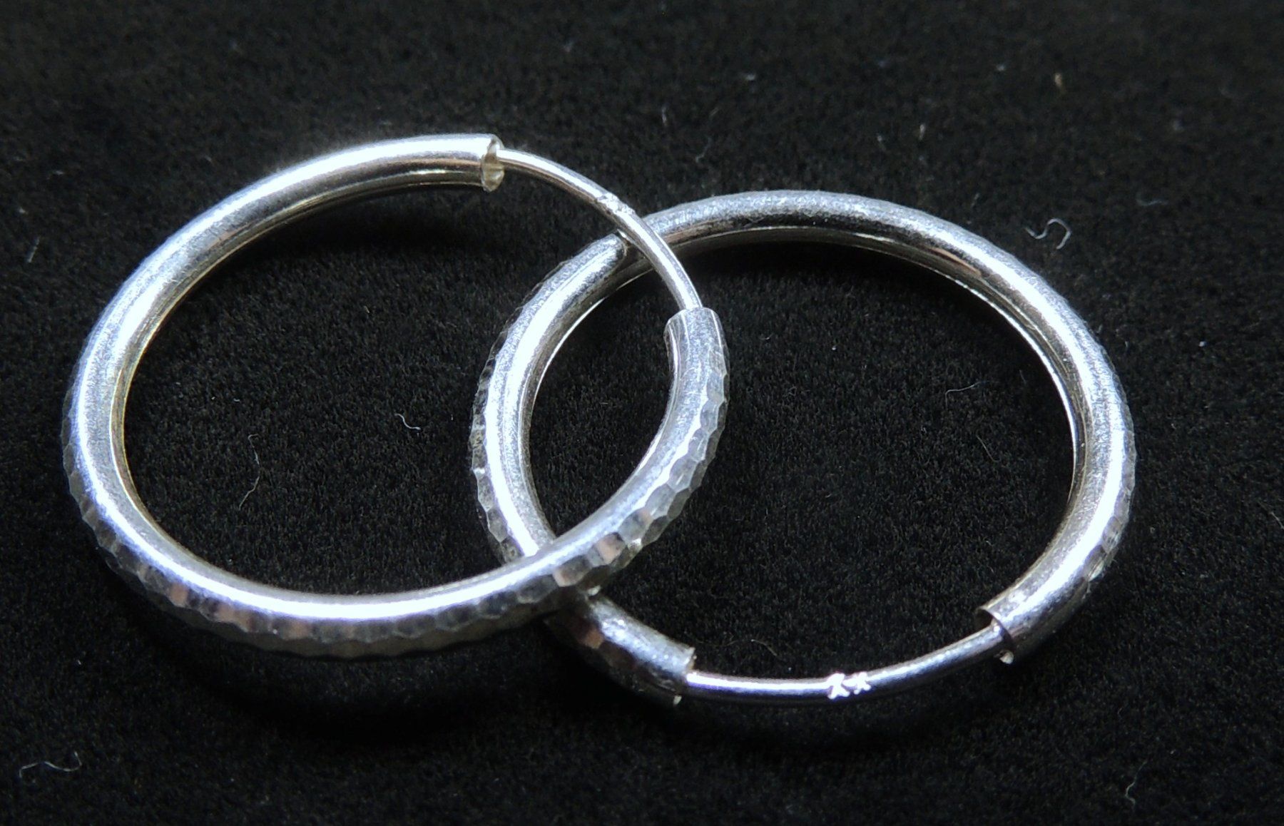 Orecchini pendenti & Orecchini a lobo: Silber 925 Creolen 20 mm / 2 mm – Usato da Waldenburg venduto da schaller707 2