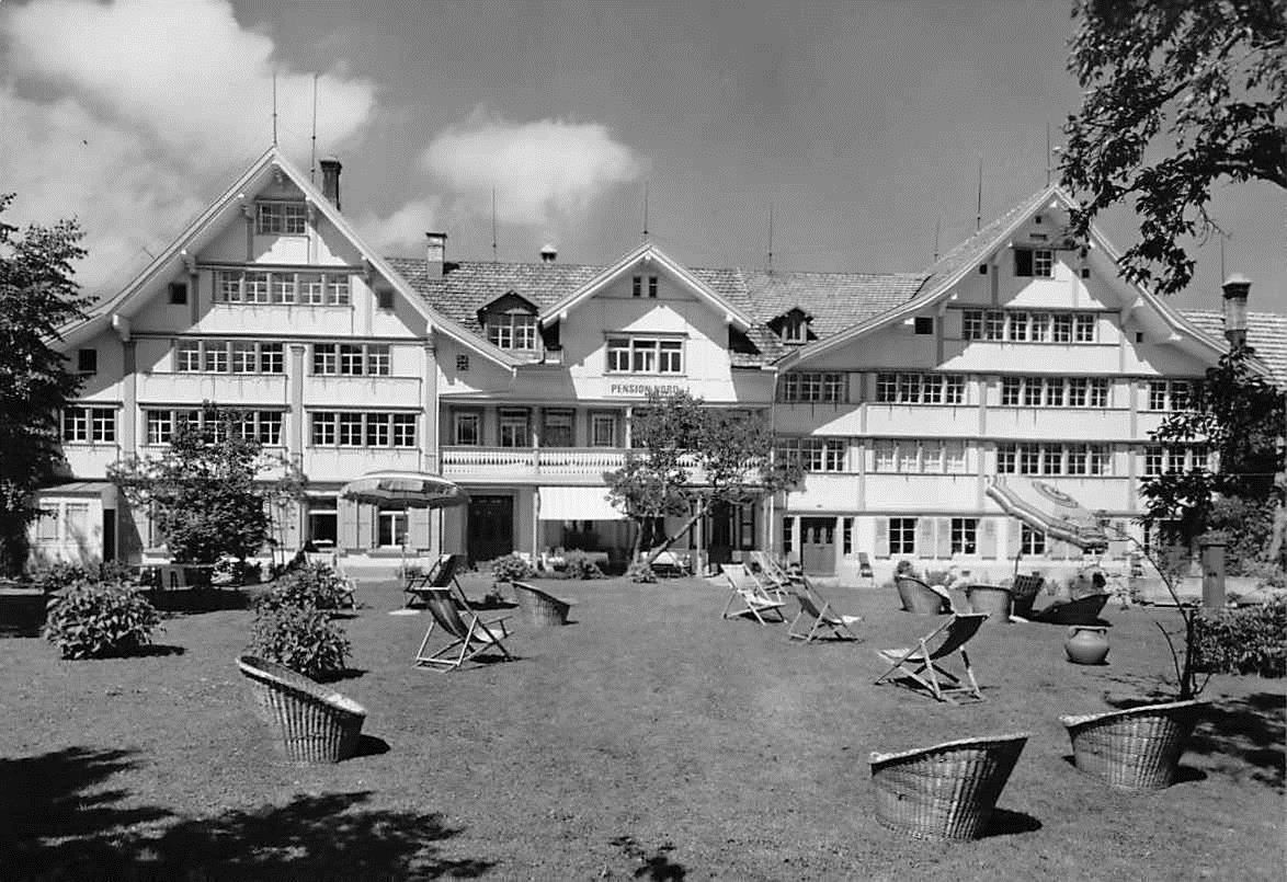 Ansichtskarten: PENSION NORD um 1955 – Gebraucht aus Winterthur von SchatzchischtliWinti