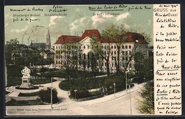Basel, Panorama mit Strassburger Denkmal