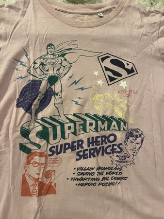 Superman T-Shirt Damen Grösse M rosa