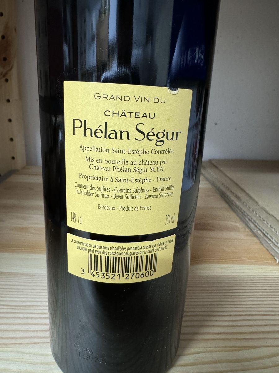 Château Phélan Ségur Vino: Château Phélan Ségur 2018, Saint-Estèphe – Nuovo (secondo la descrizione) da St-Prex venduto da Columbiajim 1