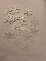 Streuteile Schneeflocken 16mm,div.Farben