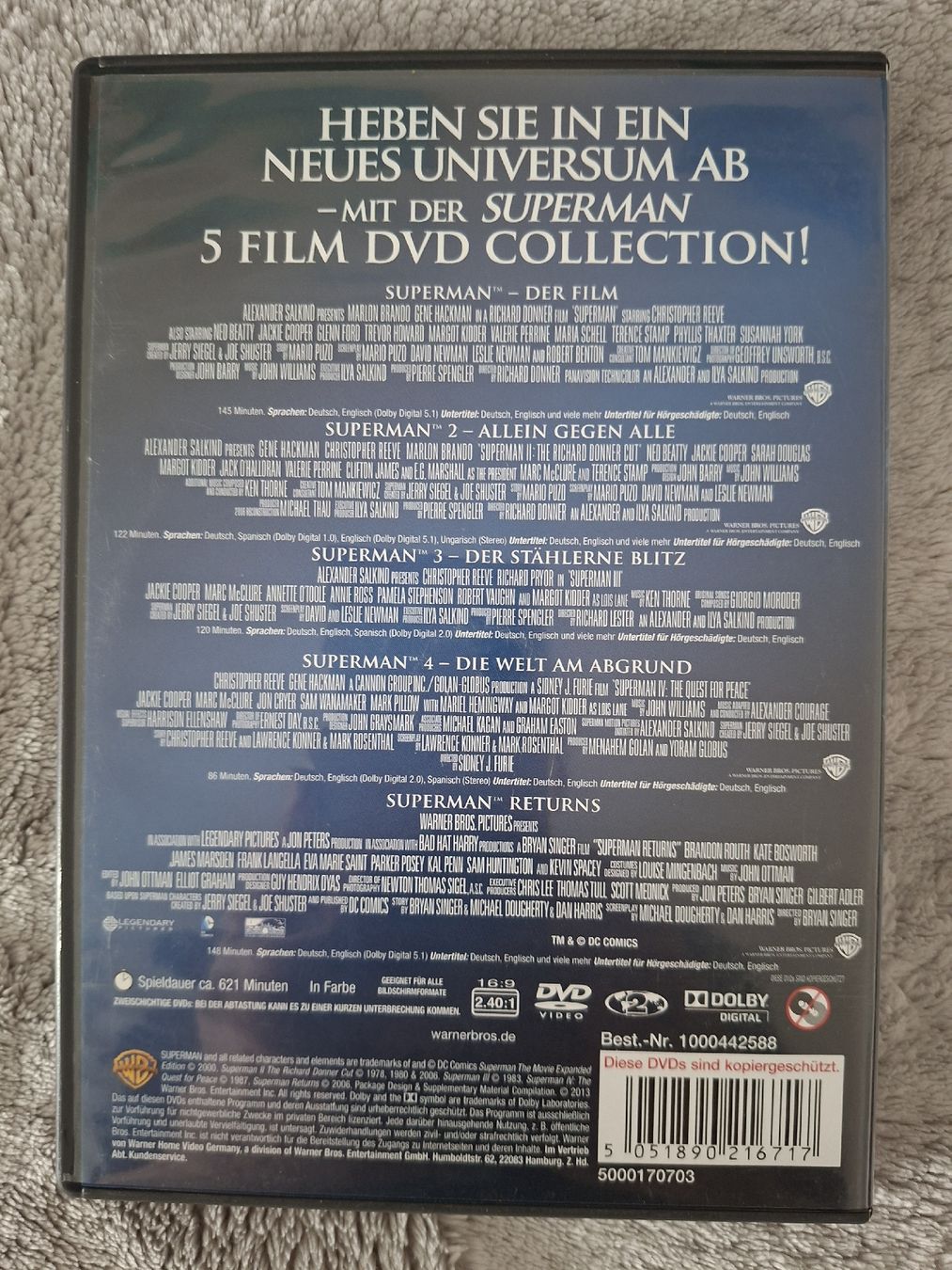 Tutti i DVDs: SUPERMAN COLLECTION 5  FILME !! – Usato da Aesch BL venduto da Burschi59 1