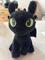 Plüschtier Ohnezahn Drache schwarz guter Zustand gebraucht