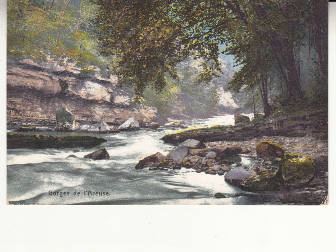 Cartoline postali: Gorges de l'Areuse 1908 – Usato da Bürglen TG venduto da StampGraf
