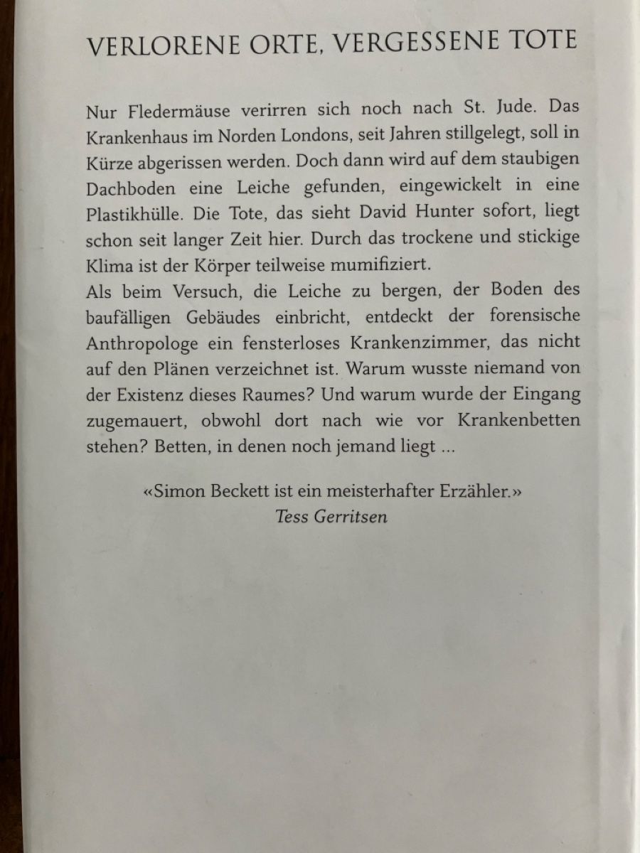 Libri: Die ewigen Toten - Simon Beckett – Nuovo (secondo la descrizione) da Dielsdorf venduto da Der_baer 1