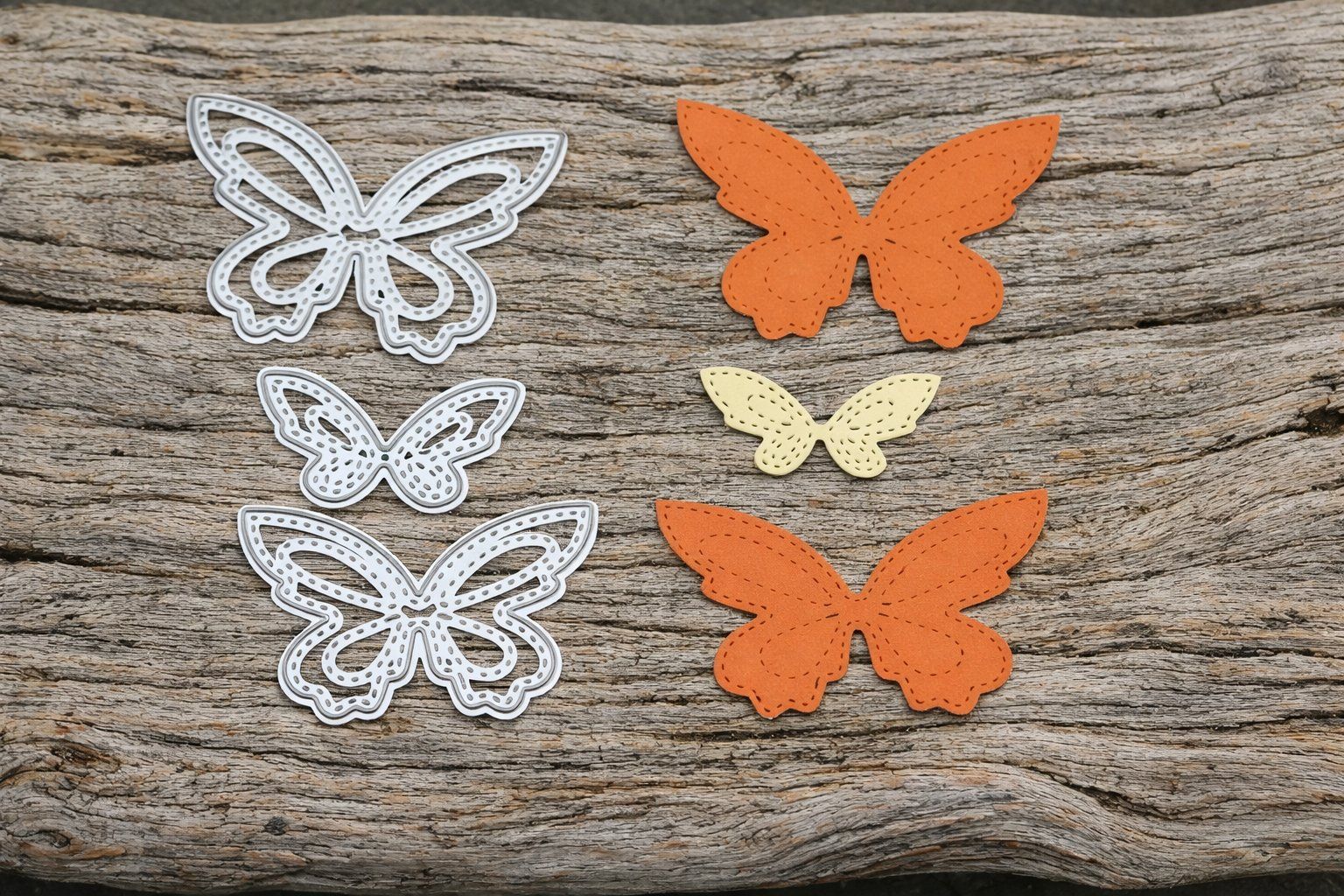 Sciablone: Neues Stanzschablonen-Set Schmetterlinge – Nuovo e nell'imballaggio originale da Effretikon venduto da wenuss 1