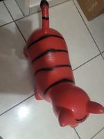 Hüpf Katze, Rotes Kätzchen zum Aufblasen, Top Zustand!