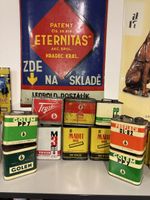 Beau lot de 10 bidons d’huile Tchécoslovaques CS ČSSR