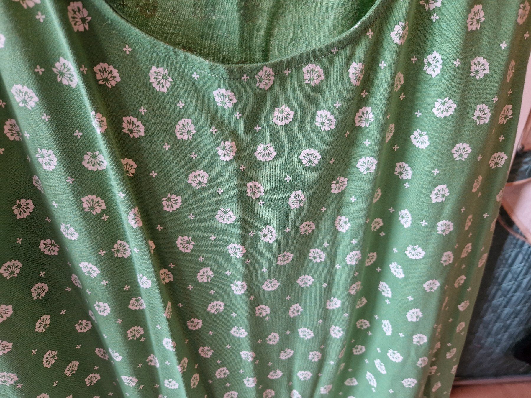 Kleider: Kleid Grün mit Weiss gemustert – Gebraucht aus Niederbipp von Trude04 6