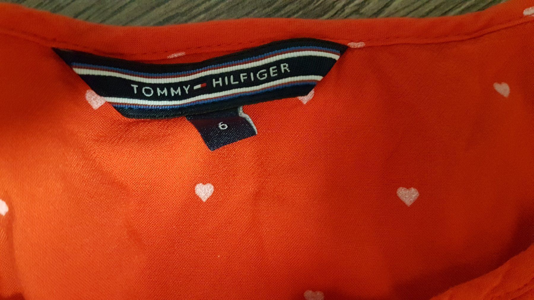 Tommy Hilfiger Camicette: Tommy Hilfiger Bluse Gr 6 Rot – Usato da Gwatt (Thun) venduto da Letzte-Chance-III 2