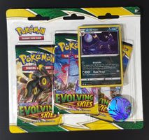 Pokemon Umbreon SWSH129 - Evolving Skies 3 Pack Blister (EN)