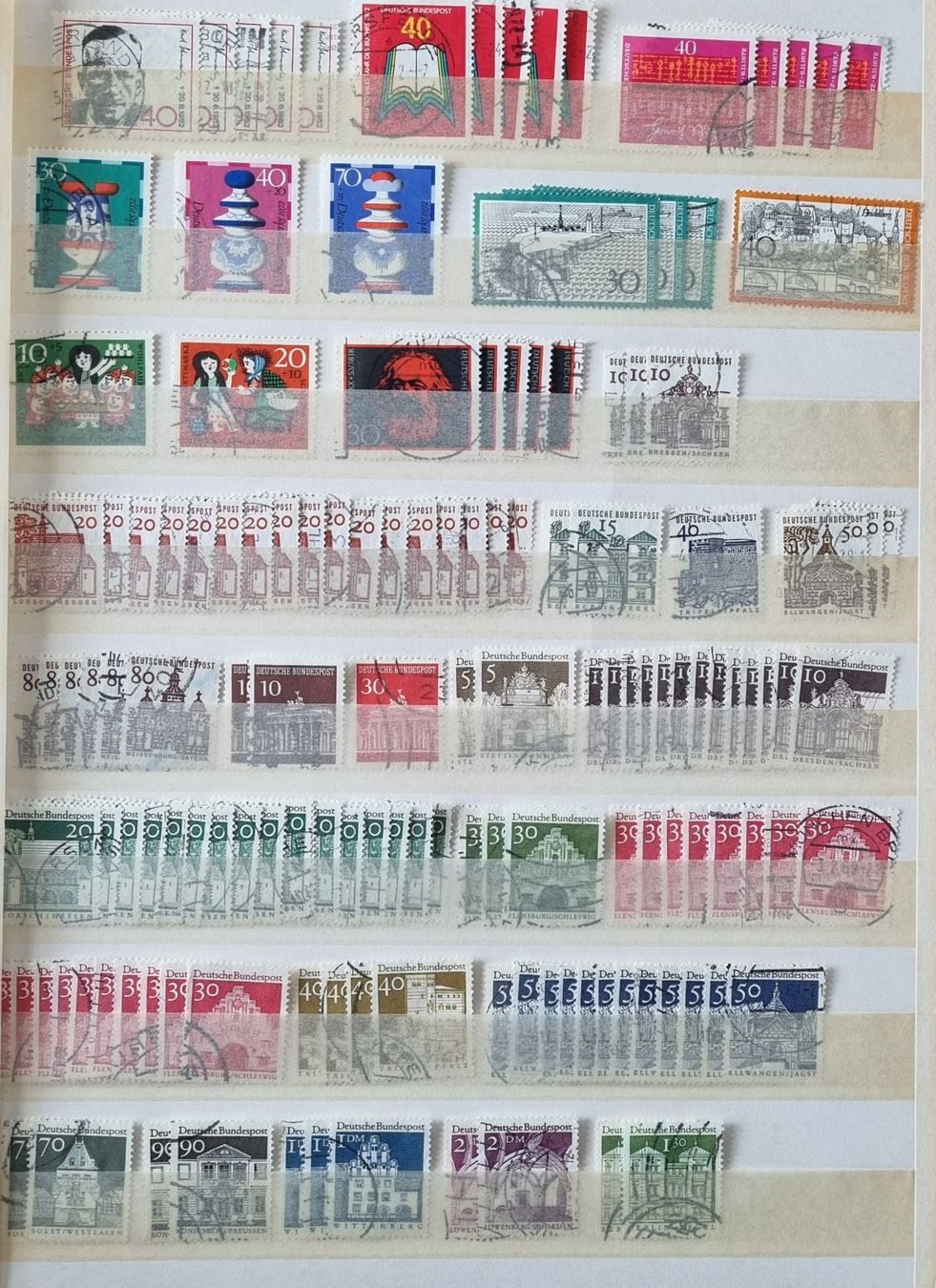 Tutti i francobolli: BRD Briefmarken Album Deutsche Bundespost – Usato da Thun venduto da yvonne.95 7