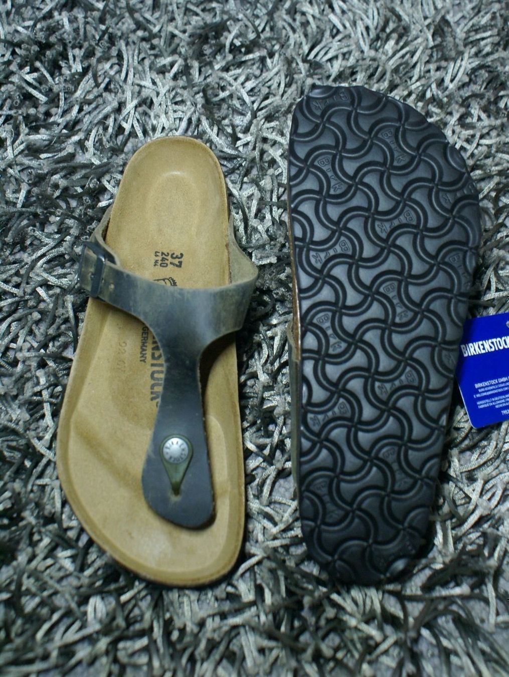 Birkenstock Damenschuhe: Birkenstock, Gizeh, Gr. 37, Leder, NEU – Neu und originalverpackt aus Wattwil von glueck 3