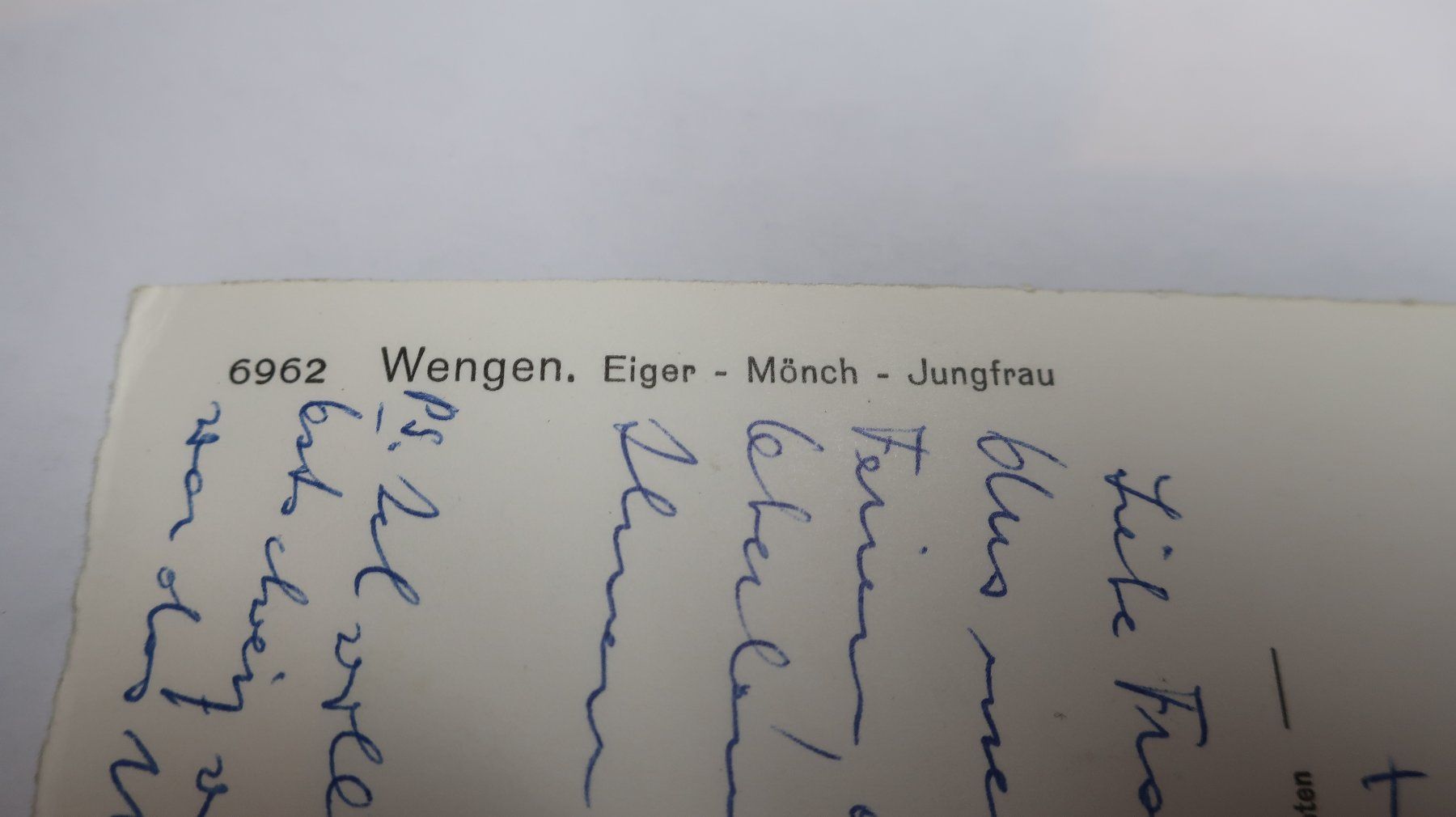 Cartes postales: Wengen - Eiger - Mönch - Jungfrau  1960 – D'occasion à Cormoret par Pascalll2001 6