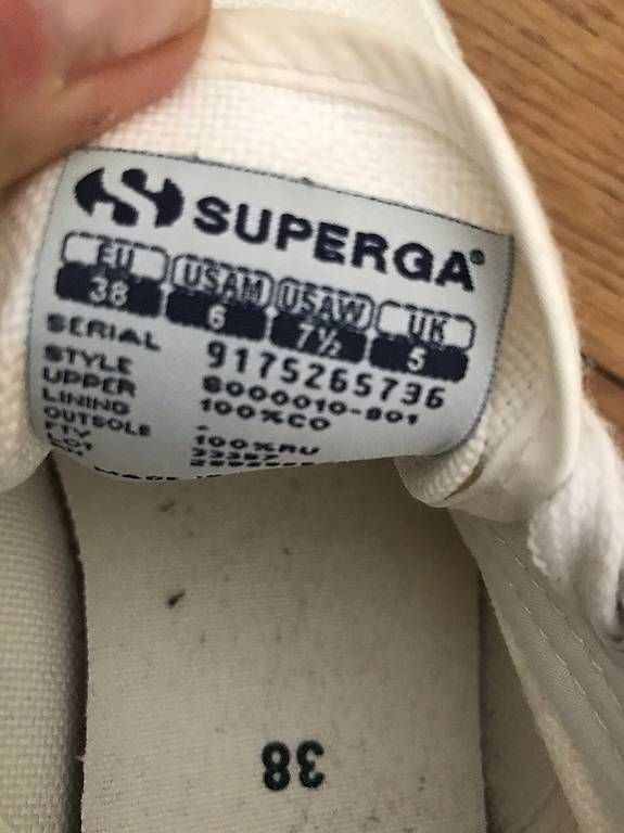Scarpe da donna: SUPERGA Schuhe weiß 38/38,5  – Usato da Basel venduto da Princeton-seller 1