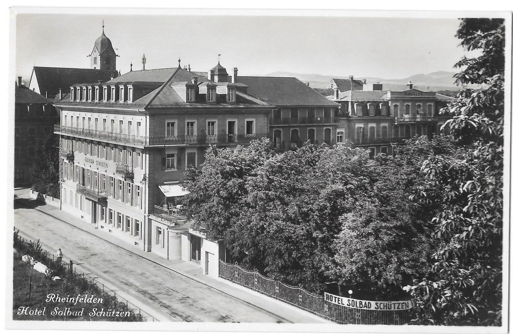 Cartoline postali: Rheinfelden Hotel Solbad Schützen – Usato da Olten venduto da clotaldi