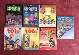 Lot de 7 Bd's Kidpaddle, Toto, Joe Bar et tuning maniacs