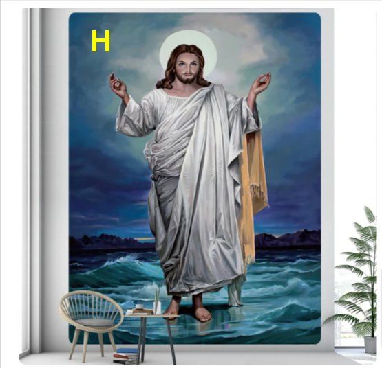 Weihnachtsmann-Jesus-Wand Behang | Kaufen auf Ricardo