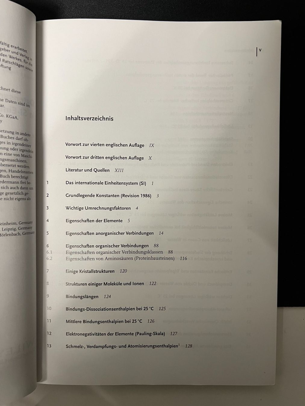 Libri: Datensammlung Chemie in SI-Einheiten – Usato da Neuenegg venduto da bra_55gz 2