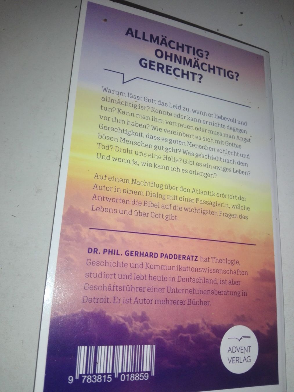 Bücher: Allmächtig? Ohnmächtig? Gerecht? - Ein Dialog über Gott & .. – Neu (gemäss Beschreibung) aus St.Gallen von elk2022 8