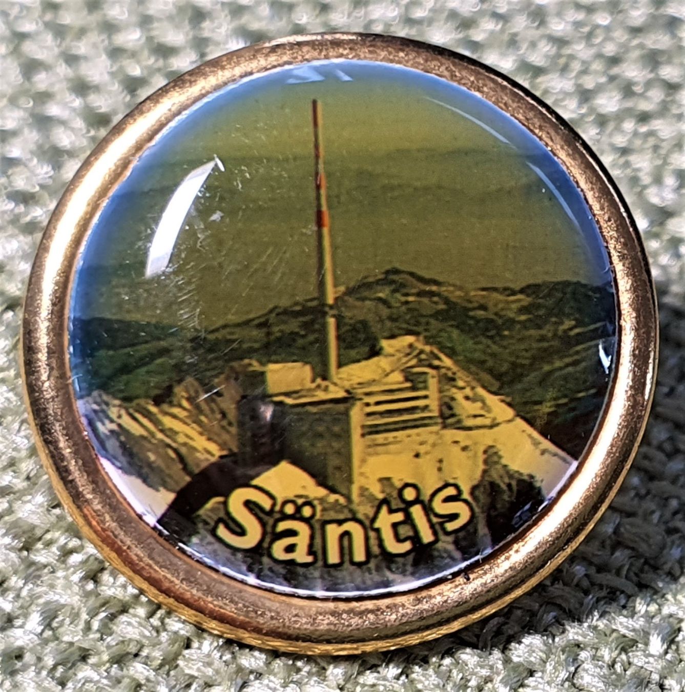 Plaketten & Abzeichen: P007 - Alter Souvenir Pin - Säntis – Gebraucht aus Reinach BL von Boston-Verkauf