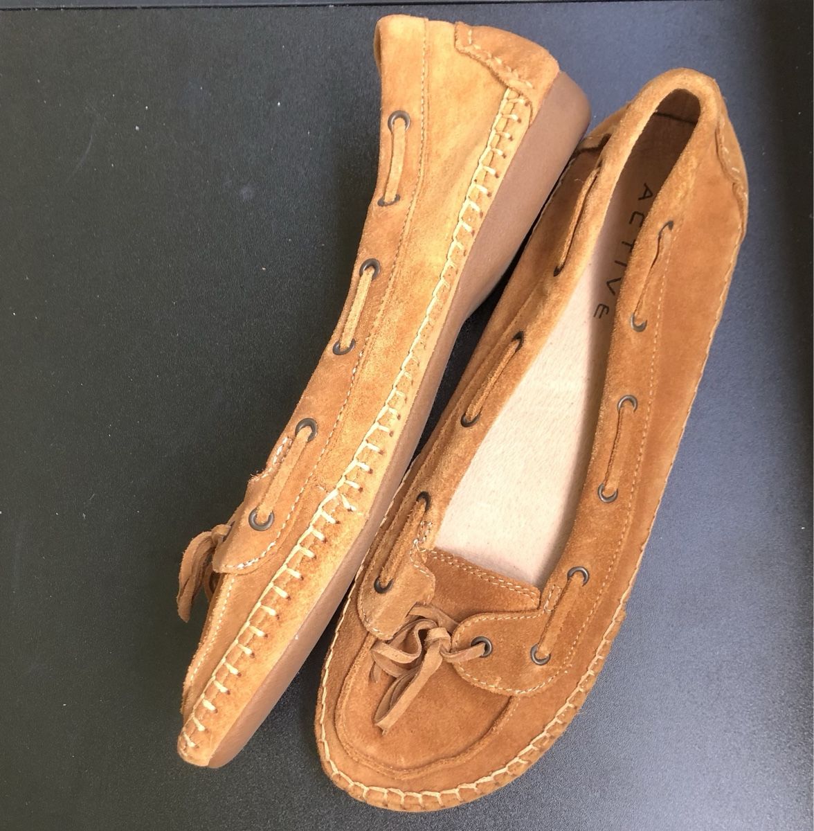 Scarpe da donna: Ballerinas Damen braun Leder neu – Nuovo (secondo la descrizione) da St.Gallen venduto da nitka. 1