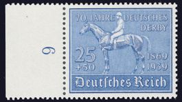 Deutschland 1939, Derby- 25 Pf Postfrisch- Bogenrand