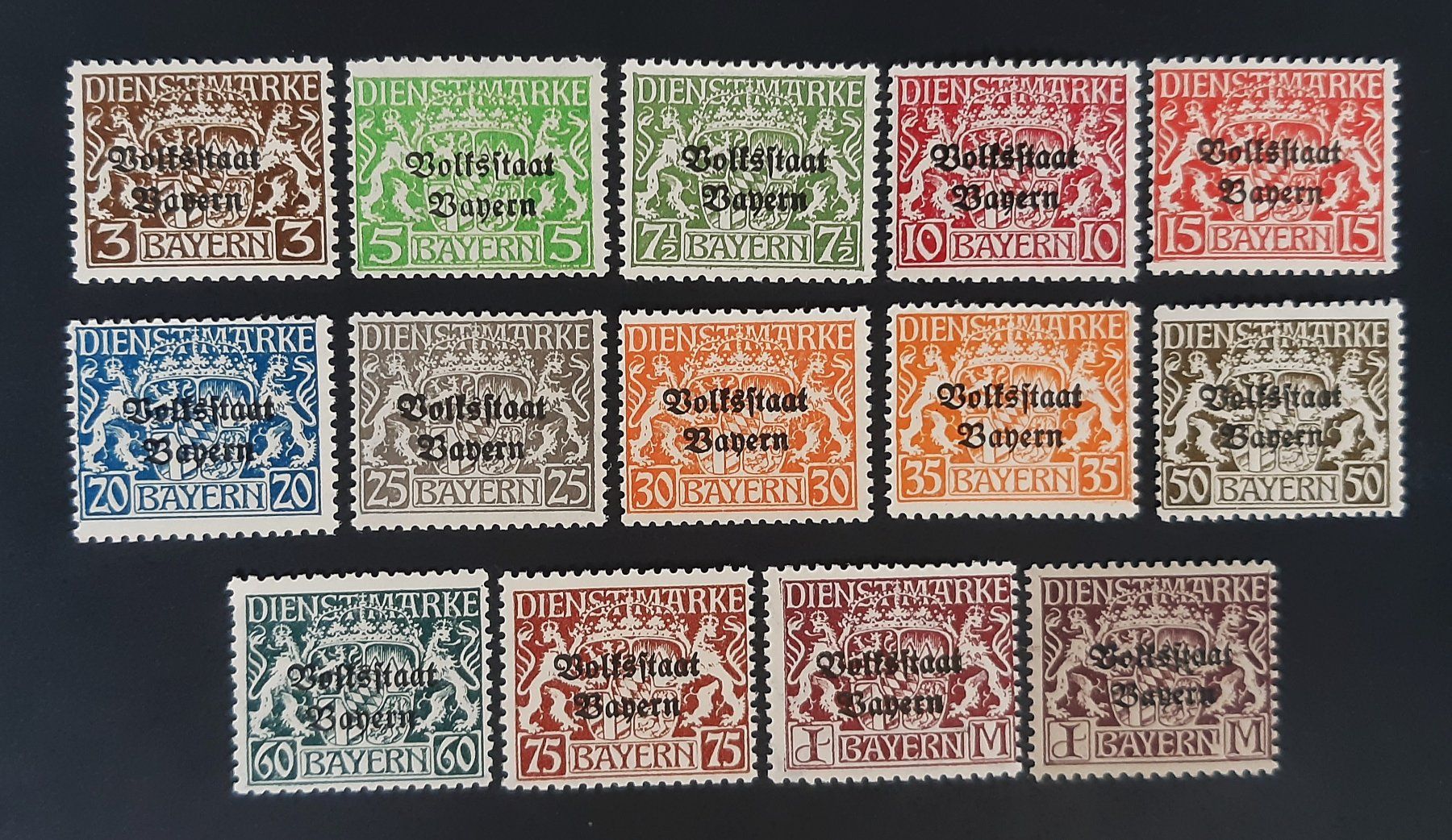 Tous les timbres: Altdeutschland Bayern Dienstmarken 1916** – Neuf (Voir description) à Ebikon par smartbox